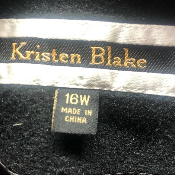 Kristen Blake Womens Coat Vintage Wool Cashmere Blend black Mid Length S… - Picture 2 of 11